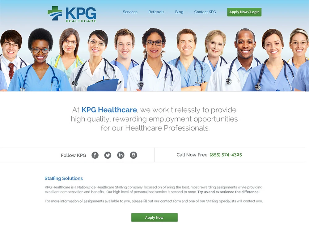 Healthcare Website project artwork